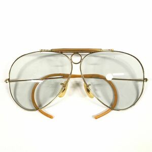 【レイバン】本物 Ray-Ban 伊達眼鏡 B&L ティアドロップ型 アビエーター型 サングラス メガネ めがね メンズ レディース USA製 送料520円