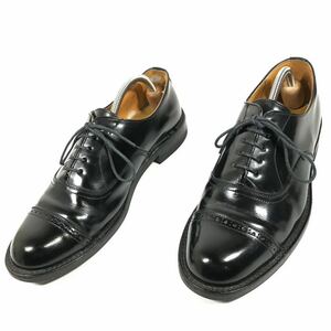 【リーガル】本物 REGAL 靴 26cm 黒 ストレートチップ ビジネスシューズ 内羽根式 本革 レザー 男性用 メンズ 26 EE