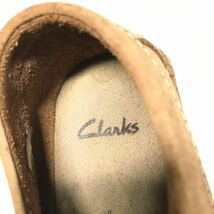 【クラークス】本物 Clarks 靴 26.5cm ブラウン色系 ロゴモチーフ スニーカー カジュアルシューズ 男性用 メンズ U.K 8 G ・ U.S.A 8 1/2 M_画像9