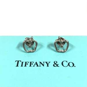 【ティファニー】本物 TIFFANY&Co. ピアス アップル りんごモチーフ リンゴ シルバー925 幅0.9cm イヤリング レディース 箱付き 送料520円