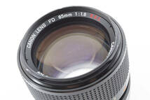 【良品】 Canon FD 85mm f1.8 S.S.C. SSC キャノン 単焦点レンズ オールドレンズ 動作確認済み #1297_画像10