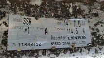 SSR　リバースメッシュ　14インチ　7J　Aタイプ　PCD114.3　深リム　スピードスター　 AE86 旧車等に_画像4