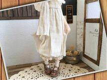 ＊革＊お花飾り＊ストラップシューズ靴＊濃淡アプリコットBR/ヴィンテージ風＊栃木レザー＊outfit＊Doll Shoes＊ブライス/ピュアニーモS＊_画像6