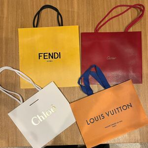 ブランドショップ袋　 ルイヴィトン カルティエ　クロエ　FENDI