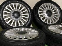 【美品 イボ付きスタッドレス！】フィアット 500 純正 15in 6J +35 PCD98 アイスガード iG60 185/55R15 FIAT チンクエチェント ツインエア_画像2