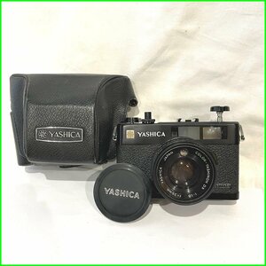 ジャンク◆ヤシカ/YASHICA◆コンパクトカメラ ELECTRO35 CCN WIDE ブラック COLOR-YASHINON DX 1:1.8 35mm　ケース付　中古　札幌