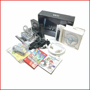 中古●任天堂 Wii 本体 リモコン ソフトセット●RVL-001 ブラック 別売りリモコン ハンドル マリオカート スーパーマリオ 初期化済み 札幌