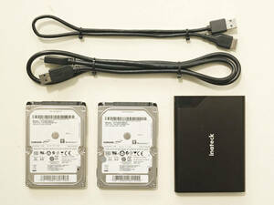 2.5インチ HDD Samsung サムスン 1TB & 500GB & inateck ケース