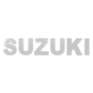 スズキ SUZUKI ホワイト アルファベット 英字 文字 エンブレム ロゴ 3Dエンブレム 立体ロゴ ステッカー シール