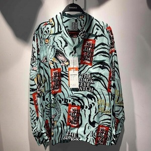 WACKO MARIA x THE BLACK EYE PATCH TIM LEHI / HAWAIAN SHIRT L/S SIZE-M ワコマリアブラックアイパッチティム リーハイ ハワイアンシャツ