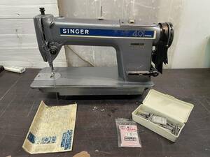 ミシン SINGER シンガー 491 D200GA 工業用ミシン 手回し動作のみ確認済 ハンドクラフト 手工芸 付属品有 説明書付 現状販売 写真参照 1036