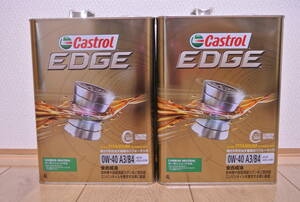 4L×2本 カストロール(Castrol) EDGE エンジンオイル 0W-40 SP 4輪ガソリン/ディーゼル両用