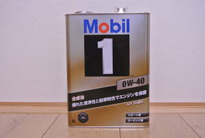 全国送料無料 4L×1本 モービル エンジンオイル Mobil1(モービルワン) 0W-40 SN ガソリン車用オイル