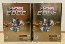 全国送料無料 4L×2本 カストロールエッジチタニウム 5W-40 エンジンオイルTITANIUM EDGE CASTROLガソリン・ディーゼルエンジン_画像1