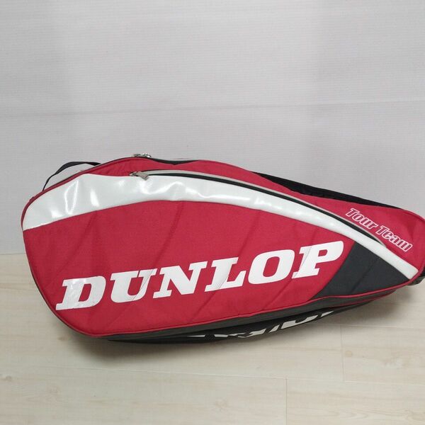 DUNLOP　TOUR TEAM　 テニス ラケットバッグ10本　レッド系