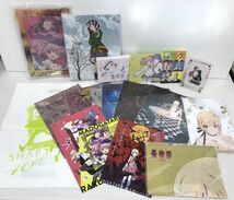 アニメグッズまとめ売り / 在庫処分 / 物語シリーズ MADOGATARI展 約18点まとめ /西尾維新/クリアファイル,ポスター,バインダー 他【G030】_画像1