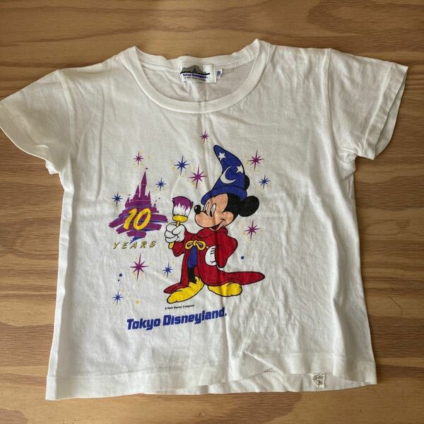 東京ディズニーランド10周年記念Tシャツ& シー5周年ステッカー　