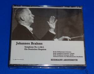 ブラームス:交響曲第1,3,4番/ドイツ・レクイエム　ヘルマン・アーベントロート指揮★4枚組