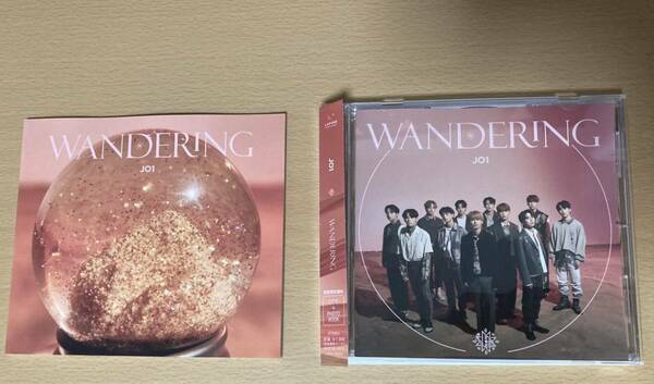 JO1 WANDERING(初回限定盤B)CD+PHOTO BOOK