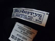 即決超美品!百貨店購入BURBERRY高品質カーディガン金ボタン黒系【英国製】オールドバーバリー80'sカーディガン☆VINTAGE古着レトロ肩パッド_画像3