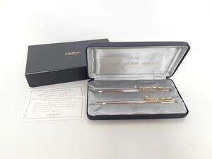 lep/ MIKIMOTO ミキモト ボールペン シャープペンシル 2本セット パール付き 2000年IQA受賞記念品 文房具 筆記用具　/DY-2151