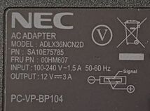 【送料無料】[純正] NEC ACアダプター ADLX36NCN2D ノートパソコン用 [動作確認済] 中古_画像2