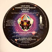 極美品 LOUIE VEGA STARRING CARON WHEELER A NEW DAY 12INCH JOE CLAUSSELL DANNY KRIVIT RON TRENT TIMMY REGISFORD KENNY DOPE BLAZE_画像4