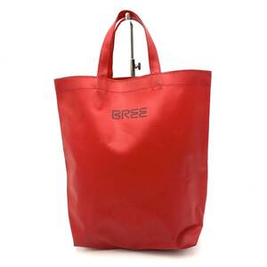 G ☆ 人気モデル!! '洗練されたデザイン' BREE ブリー ショッパー トートバッグ 手提げ ハンドバッグ RED 赤 メンズ レディース 鞄