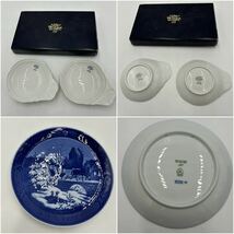 1円~ ＊ まとめ売り '豪華6点セット' Meissen / Richard Ginori / ROYAL COPENHAGEN / WEDGWOOD / KAGAMI CRYSTAL お皿 カップ コップ 卸売_画像8