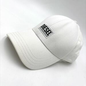 ＊ 国内正規品 '人気モデル' DIESEL ディーゼル LOGO刺繍 スナップバック 野球帽 キャップ 帽子 size11 メンズ レディース 白 WHITE