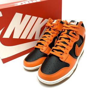 ☆未使用/ 箱付き!! '22年製' NIKE ナイキ DUNK HIGH RETRO UNIVERSITY 'CHENILLE SWOOSH' DR8805-002 ハイカットスニーカー 29.0 シューズ