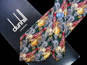 ♪*:.*:№Y6919【美品】【ｄunhill】ダンヒル【壷】ネクタイ