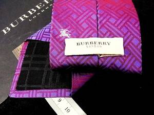 *:.*:【新品N】6597 バーバリー【最高級PRORSUM プローサム】【BURBERRY】【総ロゴ】ネクタイ