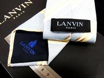 ♪:.*:1562【美品】ランバン【LANVIN】【ストライプ 柄】ネクタイ【人気の細ナロータイ】_画像2