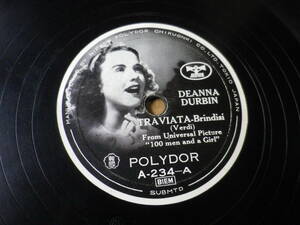 SP10●DEANNA DURBIN　TRAVIATA　Its’Raing Sunbeams●