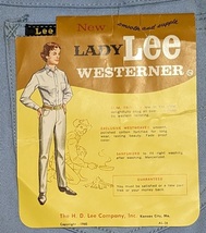 デッドストック 60s 70s Lee Westernr 345Z Ladylee w28 ウェスターナー　コットンパンツ　Cotton Pants　ヴィンテージ　未使用　LE11_画像2