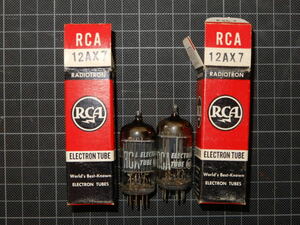 RCA 真空管 12AX7 2品まとめて 共箱 ELECTRON TUBE MADE IN U.S.A.