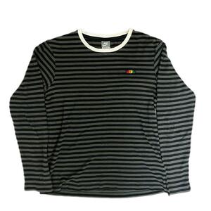 00s NIKE ボーダー　ロンt 古着　ロングスリーブ　Tシャツ　ゴツナイキ