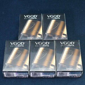 新品！VGOD ELITE RDTA アトマイザー5個セット ゴールド★エリート ベイプ 電子タバコ◆709f12