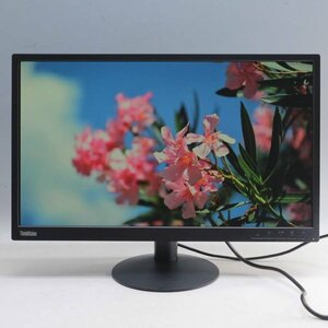 19年製 Lenovo レノボ 23.8インチ ワイド 液晶モニター ThinkVision E24-10 非光沢IPSパネル フルHD チルト調整可能スタンド◆715f05