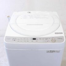 18年製 シャープ 7.0kg 洗濯機 ES-GE7B-W 【糸くずフィルター欠品】ステンレス穴なし槽 SHARP○721h23_画像3