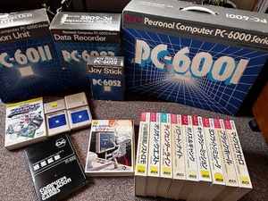 PC-6001他周辺機器+ソフト10本