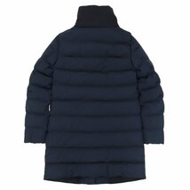 美品 モンクレール アグライア ウール切替 ダウンコート ジャケット レディース ネイビー 00 AGLAIA MONCLER_画像5