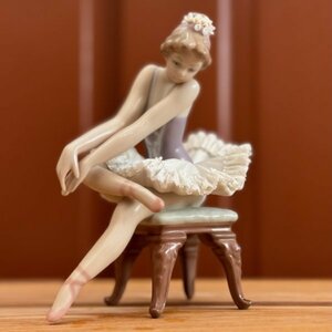 貴重 元箱付 LLADRO 05498 BALLET MIRANDO ZAPATILLAS OPENING NIGHT リヤドロ オープニングナイト フィギュリン 陶磁器 バレエダンサー