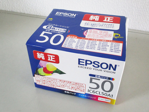 ☆EPSON エプソン　純正インクカートリッジ　6色パック　IC6CL50　新品　使用期限2024年12月☆