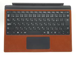 動作保証 Surface Pro 純正キーボード 1725 黒 新品ブラウンスウェード保護シート付 ブラック　FMM-00019
