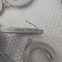 新品　LANケーブル　カテゴリー6A 1.5m 6本セット　CAT.6A　10Gbps　送料無料　フラットタイプ　バルク品_画像2