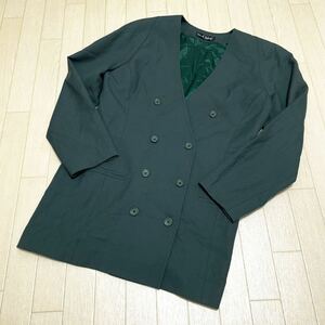  peace 105* Miss Chloe mistake Chloe no color jacket long height double breast 40 lady's green 