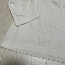 和93★① LANVIN SPORT ランバン スポーツ 7分袖ほど ポロシャツ ロゴ 38 レディース ホワイト_画像4