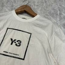 B＊ 20年製 '人気モデル' Y-3 adidas YOHJI YAMAMOTO ワイスリー アディダス ヨウジヤマモト 半袖 ロゴ Tシャツ XL メンズ トップス GV6061_画像3